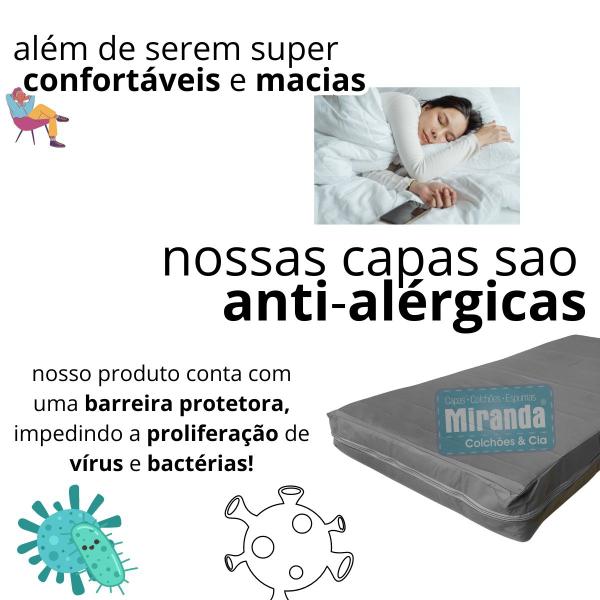 Imagem de Capa Colchao Solteiro Cinza Hospitalar Impermeavel Com Ziper