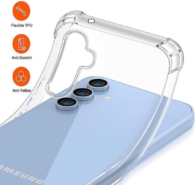 Imagem de Capa Com Bordas Anti Shock Compativel Para Samsung Galaxy A54 (5G)