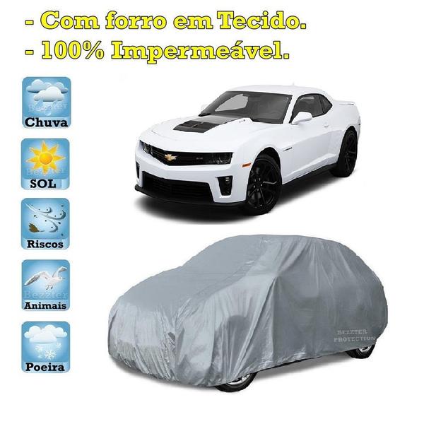 Imagem de Capa com forro cobrir carro Chevrolet Camaro 100% Impermeável Proteção Bezzter