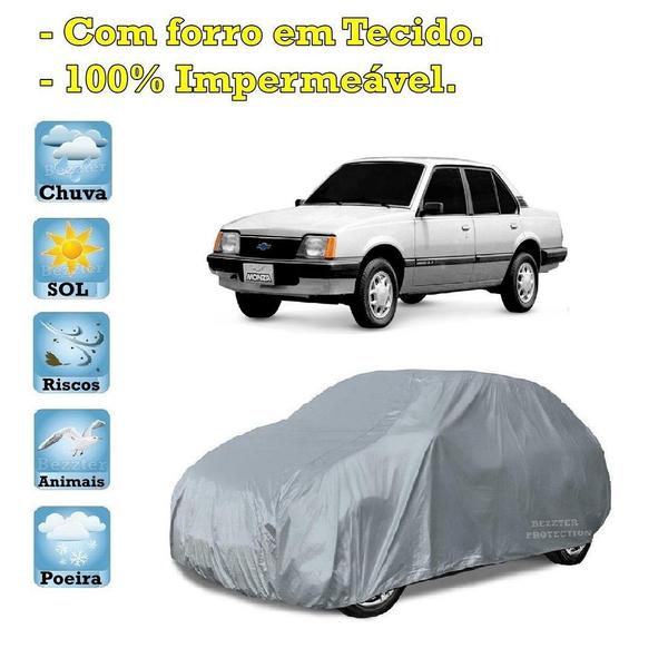 Imagem de Capa com forro cobrir carro Chevrolet Monza 100% Impermeável Proteção Bezzter