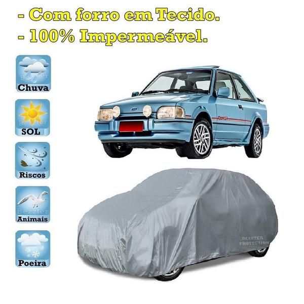 Imagem de Capa com forro cobrir carro Ford Escort Sapao 100% Impermeável Proteção Bezzter