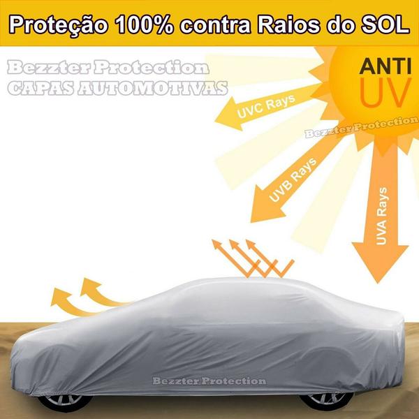 Capa com forro cobrir carro Hyundai HB20 Hatch 100% Impermeável Proteção Bezzter Imagem de Capa com forro cobrir carro Hyundai HB20 Hatch 100% Impermeável Proteção Bezzter