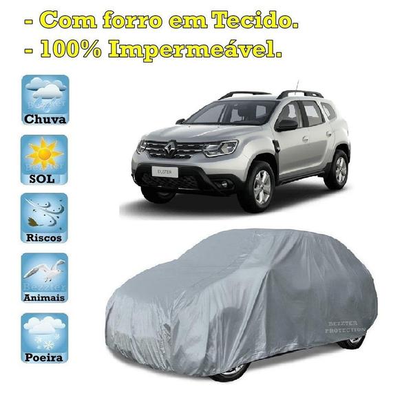 Imagem de Capa com forro cobrir carro Renault Duster 100% Impermeável Proteção Bezzter