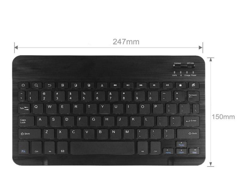 Imagem de Capa Com Teclado E Mouse Bluetooth P/ Tablet Galaxy A8 X200 10.5