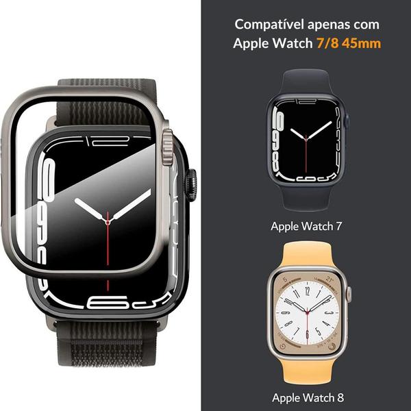 Imagem de Capa com tela de Vidro para Apple Watch - Transparente