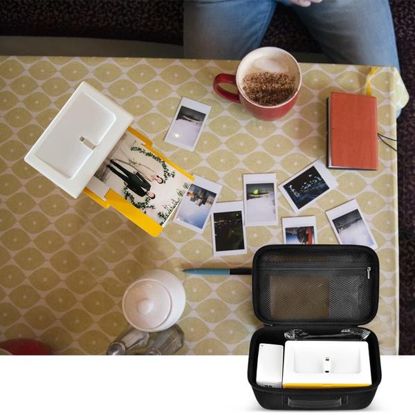 Imagem de Capa compatível com Kodak Dock Plus/para impressora fotográfica instantânea portátil Kodak Dock Premium Wi-Fi de 10,2 x 15,2 cm - preta