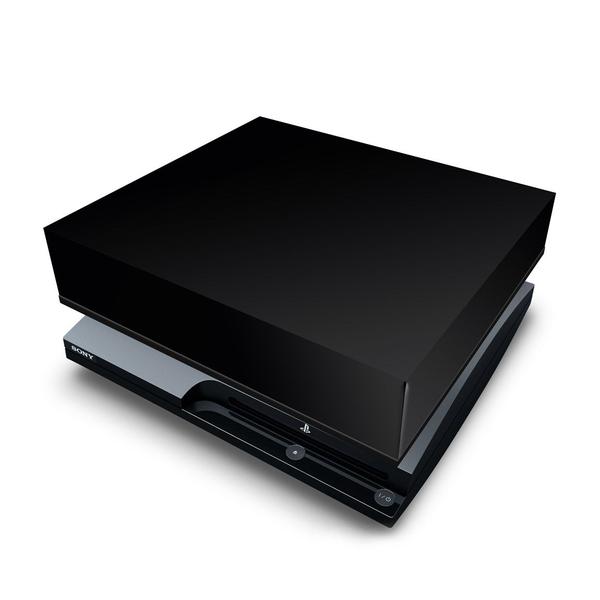 Imagem de Capa Compatível PS3 Slim Anti Poeira - Preta All Black