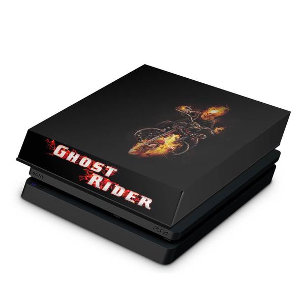 Imagem de Capa Compatível PS4 Slim Anti Poeira - Ghost Rider A