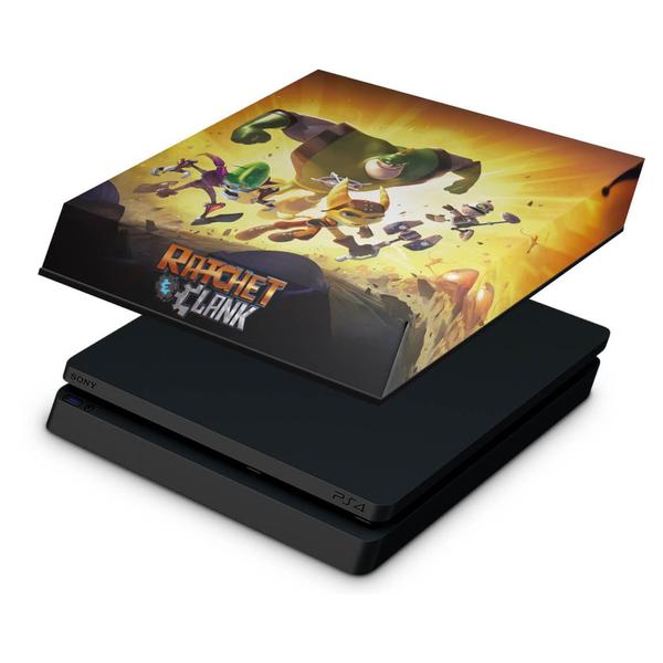 Imagem de Capa Compatível PS4 Slim Anti Poeira - Ratchet & Clank