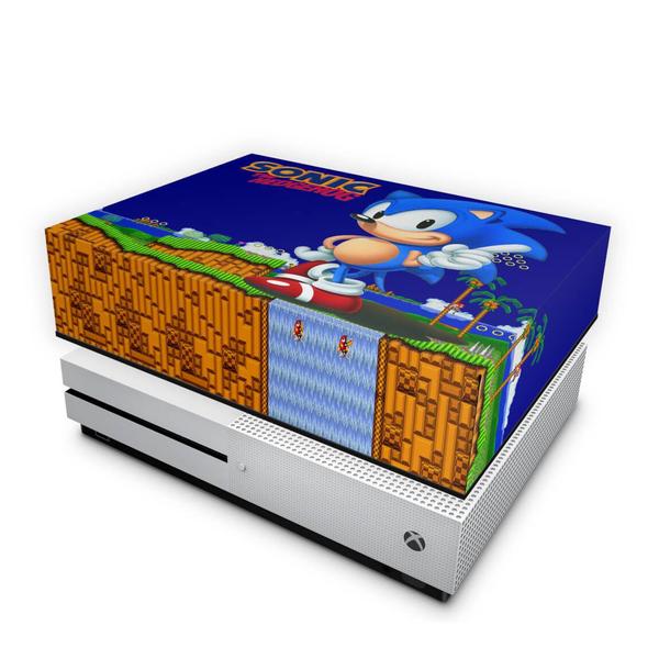 Imagem de Capa Compatível Xbox One S Slim Anti Poeira - Sonic The Hedgehog