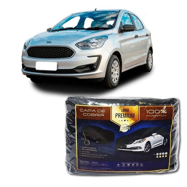 Imagem de Capa Couro cobrir Ford Ka 2020 Impermeável Forrada (P308)