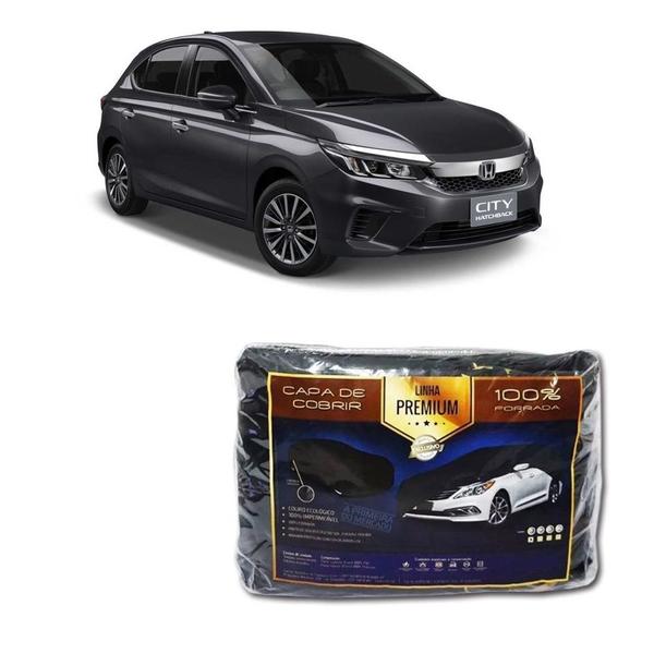 Imagem de Capa Couro cobrir Honda City Hatch Impermeável Forrada (M309)