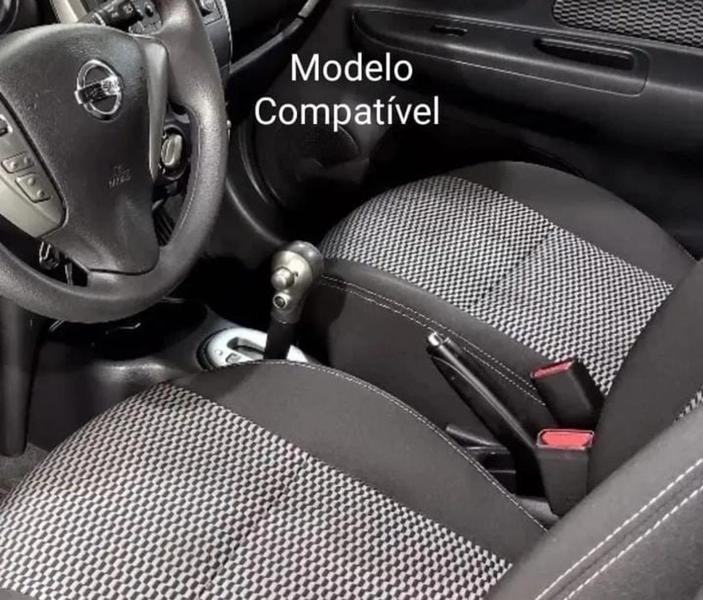 Imagem de Capa Couro Manopla Cambio Automático e Alavanca Freio de Mão Nissan Versa March 2017 à 2020