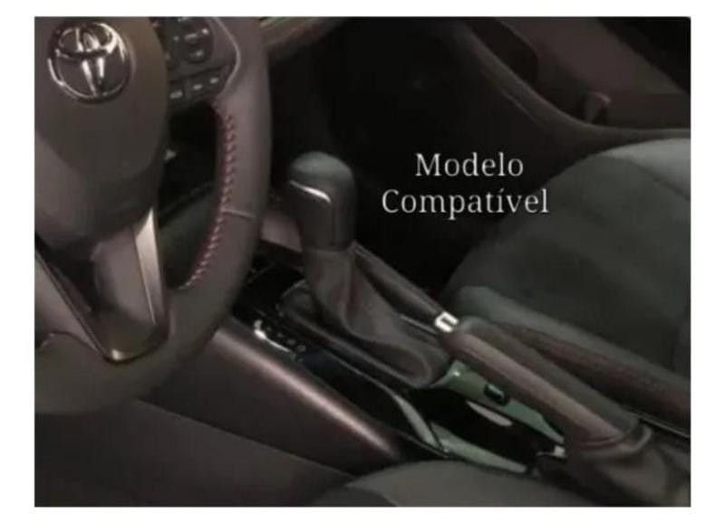 Imagem de Capa Couro Manopla Câmbio Automático e Freio de Mão Toyota Corolla Hybrid 2020 2021 2022 2023 2024