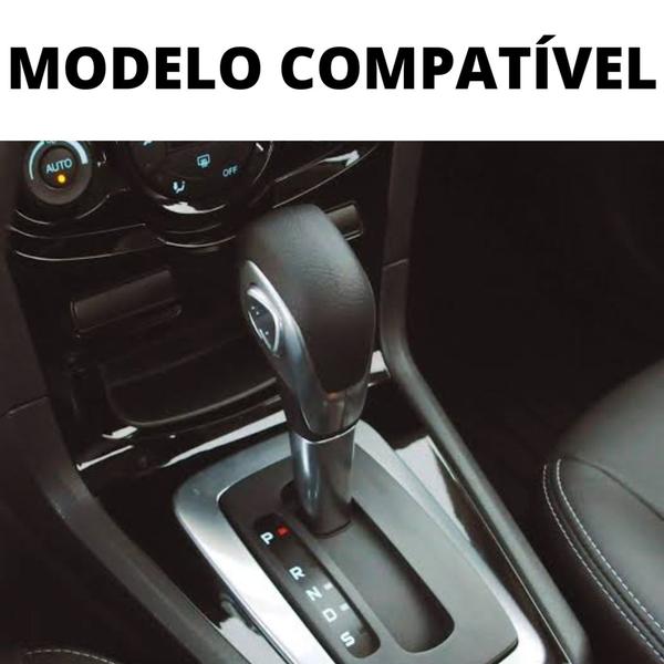 Imagem de Capa Couro Manopla Câmbio Automático Powershift For Ka Ecosport New Fiesta Fusion Focus