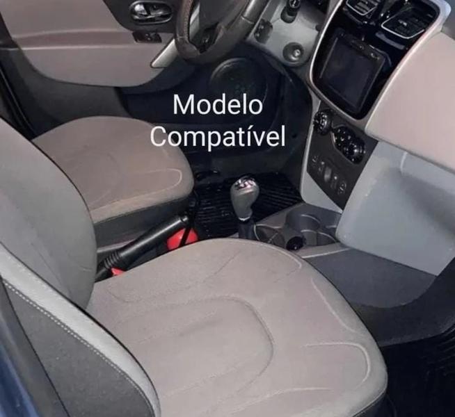 Imagem de Capa Couro Manopla Cambio Automático Renault Sandero 2015 a 2019 Logan 2014 a 2019
