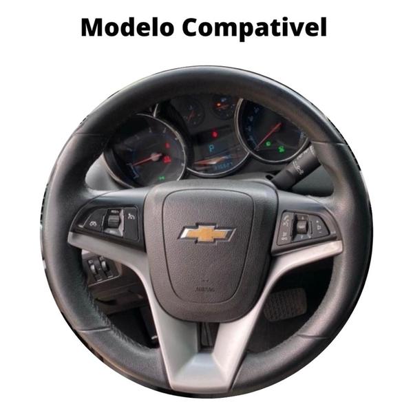 Imagem de Capa Couro Volante de Encaixe Chevrolet Onix Ltz 2013 2014 2015 2016 2017 2018 2019