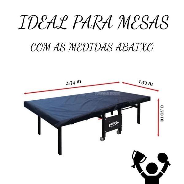 Imagem de Capa curta 2.74x1.53 ping pong tênis de mesa