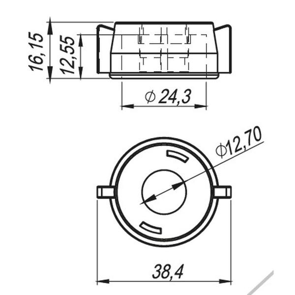 Imagem de Capa Curta Engate Rápido Jacto Bicos Jato Cone M234 10 pcs