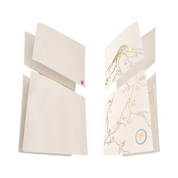 Tampas para Console Playstation 5 Slim e PlayStation 5 PRO de Ghost of Yotei (Dourado)