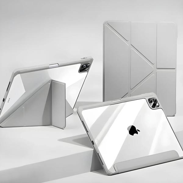 Capa De Acrílico Transparente Com Suporte Em Y Para iPad Air 11/13