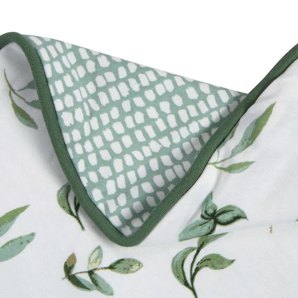 Capa de almofada de amamentação Boppy 100% algodão orgânico Green Leaves Imagem de Capa de almofada de amamentação Boppy 100% algodão orgânico Green Leaves