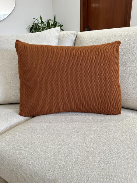 Imagem de Capa De Almofada Decorativa Lisa Tricot 60x40 Sofa Cama