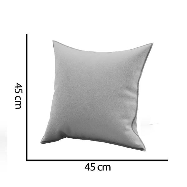 Imagem de Capa de Almofada Decorativa Quadrada Lih 45x45cm Luxo Suede - Ahazzo Móveis