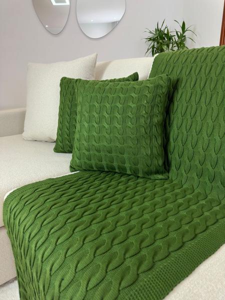 Imagem de Capa De Almofada Decorativa Tricot 45x45 Sofa Cama