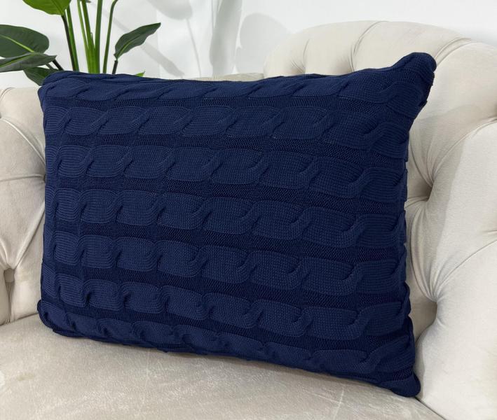 Capa De Almofada Decorativa Tricot 60x40 Sofa Cama - Calu Tricot Imagem de Capa De Almofada Decorativa Tricot 60x40 Sofa Cama