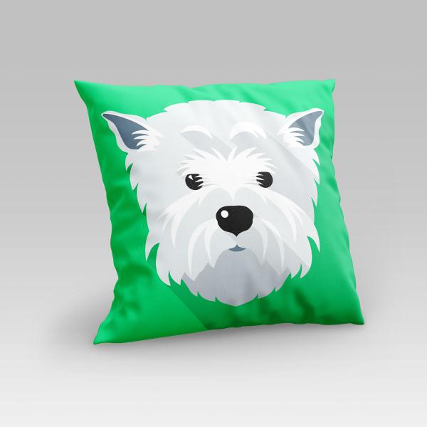 Capa de Almofada Estampada Pet Dog em Veludo Suede 45cm x 45cm - Decoração Raças Cachorros - DOURADOS ENXOVAIS Imagem de Capa de Almofada Estampada Pet Dog em Veludo Suede 45cm x 45cm - Decoração Raças Cachorros