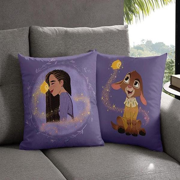 Imagem de Capa De Almofada Infantil Disney Wish Bella Janela 45X45 Cm