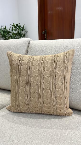 Imagem de Capa De Almofada Tricot 45x45 Decorativa Sofa Trico Madrid