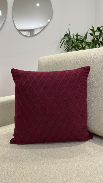 Imagem de Capa De Almofada Tricot 45x45 Decorativa Sofa Trico Veneza