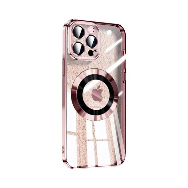 Capa de Ampliação MagSafe com Logotipo Apple para iPhone 15/14/13/12/11 - Proteção 10H 5K