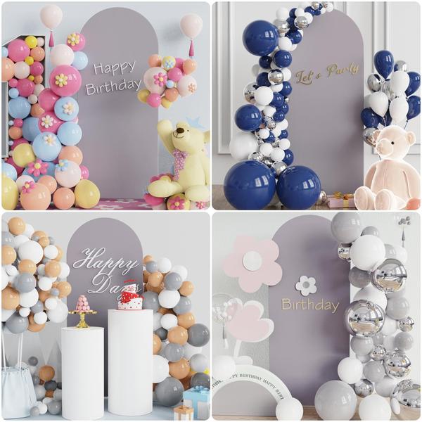 Capa de arco de casamento Putros 1,2 m de elastano cinza claro para Chiara Imagem de Capa de arco de casamento Putros 1,2 m de elastano cinza claro para Chiara