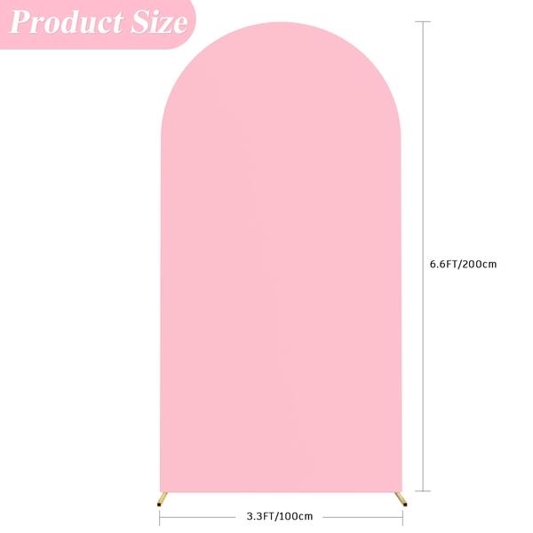 Capa de arco de casamento Putros Pink Spandex 2m para Chiara Stand Imagem de Capa de arco de casamento Putros Pink Spandex 2m para Chiara Stand