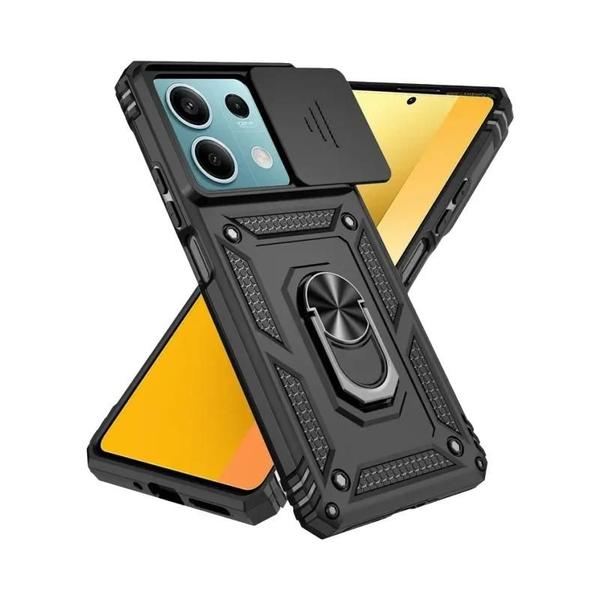 Capa de Armadura Anti-Choque para Redmi Note 13 Pro Plus (4G/5G) com Suporte de Anel Imagem de Capa de Armadura Anti-Choque para Redmi Note 13 Pro Plus (4G/5G) com Suporte de Anel