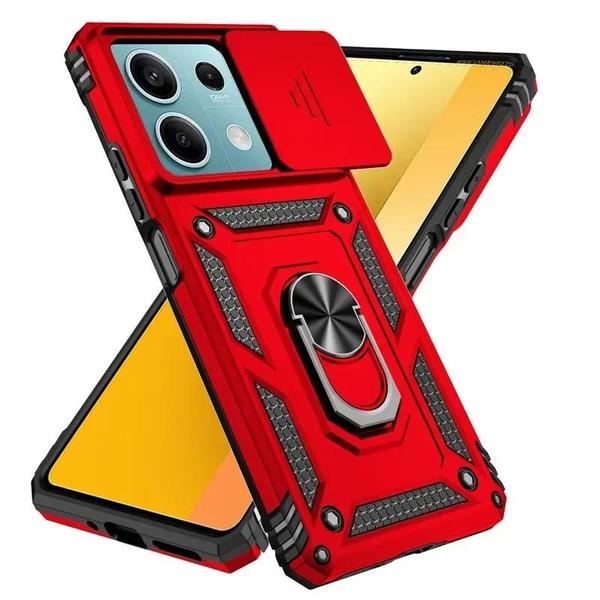 Imagem de Capa de Armadura Anti-Choque para Redmi Note 13 Pro Plus (4G/5G) com Suporte de Anel