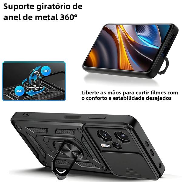 Imagem de Capa de Armadura Anti-Choque para Xiaomi Poco - F3, F4 GT, F5, X5, X4, X3 Pro, M3, M4, M4 Pro