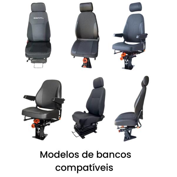 Imagem de Capa de Banco Universal para Ônibus, Caminhão, Micro-ônibus e Transporte Escolar - Tecido Oxford com Zíper Ajustável e Revestimento Macio