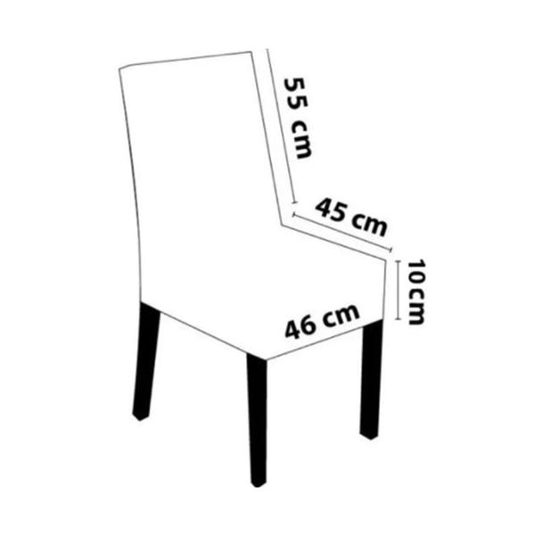 Imagem de Capa de Cadeira em Malha Fácil ajuste - kit 6 un. envio imediato