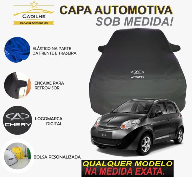 Imagem de Capa de Carro Chery S-18 Tecido  Lycra Premium