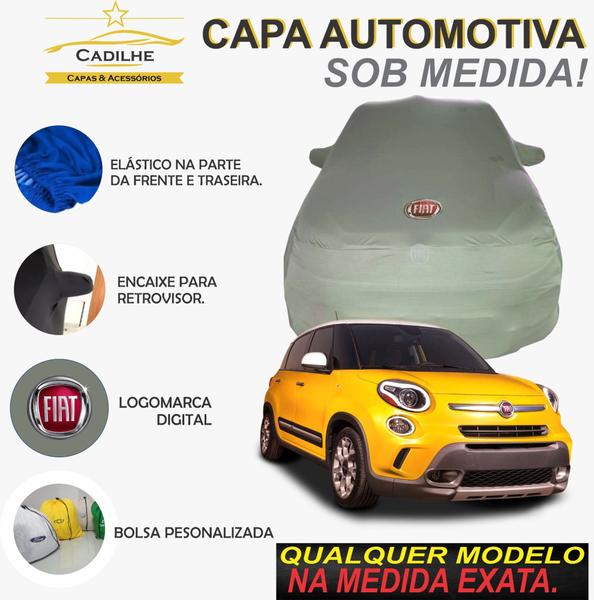 Imagem de Capa de Carro FIAT 500  Tecido Lycra Premium