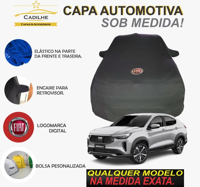 Imagem de Capa de Carro Fiat Fastback Tecido  Lycra Premium