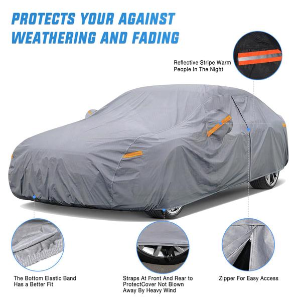 Imagem de Capa de carro Nilight Waterproof All Weather Sedan 186-193 cm