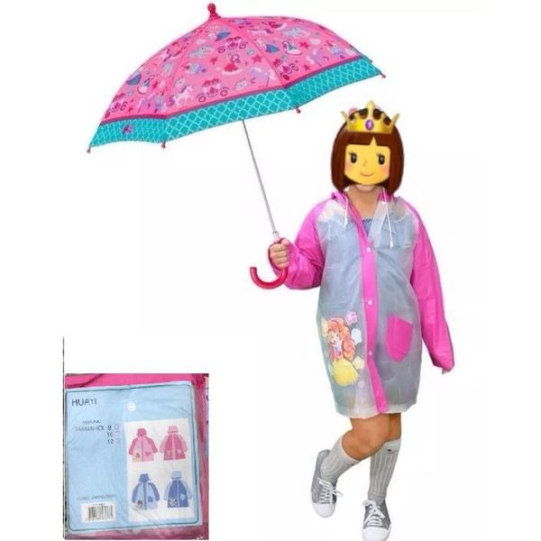 Imagem de Capa de chuva infantil Reforçada menina e menino Com Desenho