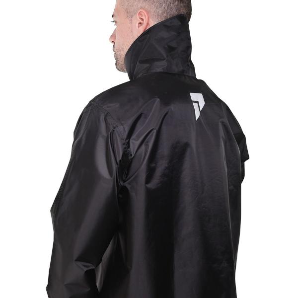 Imagem de Capa de Chuva Masculino Preto Emborrachado Para Motociclistas Urban Com Gola Tam XG Pioneira