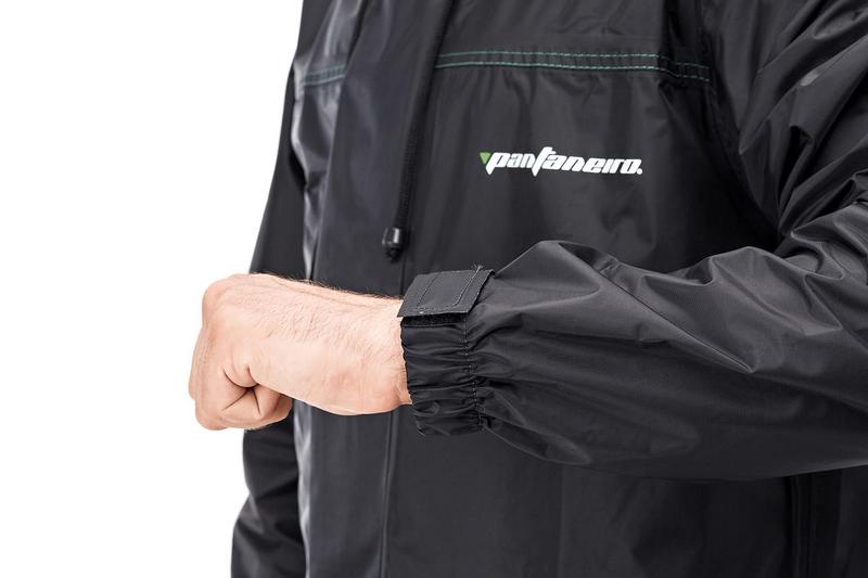 Imagem de Capa De Chuva Motoqueiro Nylon Pantaneiro Gola - Preto - G