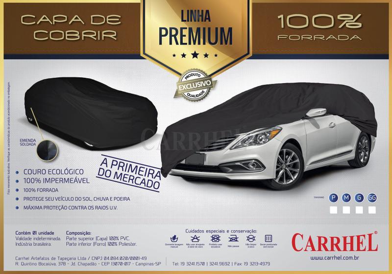 Imagem de Capa de Cobrir Automotiva Premium 100% Impermeável Tamanho G - Carrhel